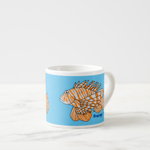 Tasse Expresso Illustration de Happy lionfish