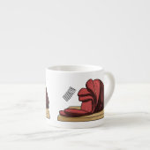 Tasse Expresso Illustration de jambon (Devant droit)
