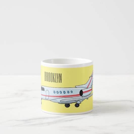 Tasse Expresso Illustration de jet privé (Devant)