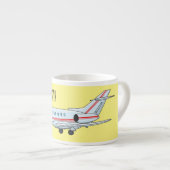 Tasse Expresso Illustration de jet privé (Devant droit)
