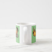 Tasse Expresso Illustration de la bande dessinée de poulet de pra (Dos)