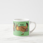 Tasse Expresso Illustration de la bande dessinée de poulet de pra (Droite)