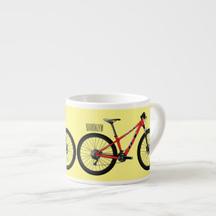 Tasse Expresso Illustration de la bande dessinée de vélo