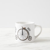 Tasse Expresso Illustration de la bande dessinée de vélo à grande (Droite)