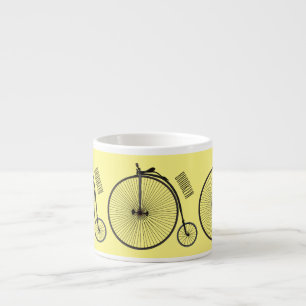 Tasse Expresso Illustration de la bande dessinée de vélo à grande