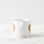 Tasse Expresso Illustration de la caricature à tarte (Dos)