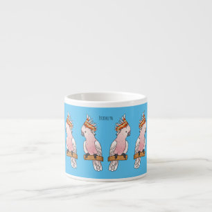 Tasse Expresso Illustration de la caricature de l'oiseau de cobay