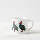 Tasse Expresso Illustration de la caricature d'oiseau perdrix en (Droite)