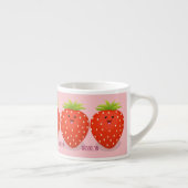 Tasse Expresso Illustration de la fraise Cute kawaii (Droite)