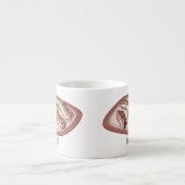 Tasse Expresso Illustration de l'éclair de chocolat (Devant)