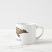 Tasse Expresso Illustration de pangolin à queue longue (Droite)