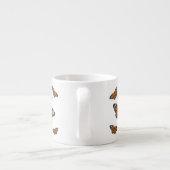 Tasse Expresso Illustration de papillon monarque (Dos)