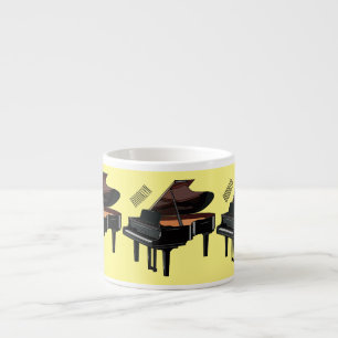 Tasse Expresso Illustration de piano