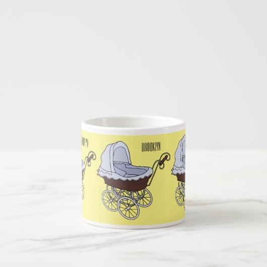 Tasse Expresso Illustration de poussette (Devant)