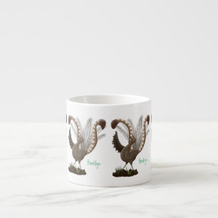 Tasse Expresso Illustration de superbe et superbe lyrebird