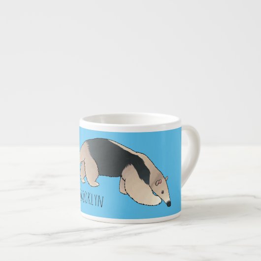 Tasse Expresso Illustration de Tamandua (Devant droit)