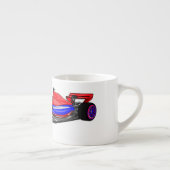 Tasse Expresso Illustration de voiture de course professionnelle (Droite)
