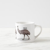 Tasse Expresso Illustration d'Emu bird (Droite)
