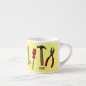 Tasse Expresso Illustration des outils de menuiserie (Droite)
