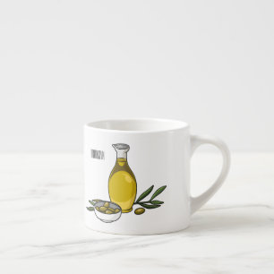 Tasse Expresso Illustration d'huile d'olive