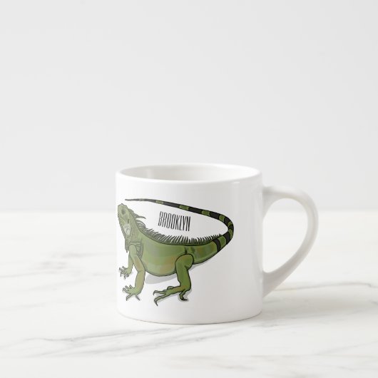 Tasse Expresso Illustration d'Iguana (Droite)