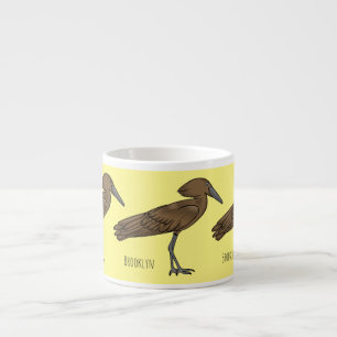 Tasse Expresso Illustration d'oiseau Hamerkop