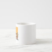 Tasse Expresso Illustration drôle de chats en lecture (Devant)