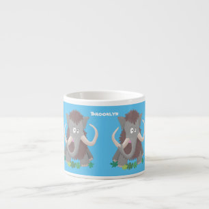 Tasse Expresso Illustration drôle de mammouth laineux