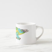 Tasse Expresso Illustration du caméléon de Jackson (Droite)