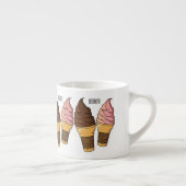 Tasse Expresso Illustration du cône de crème glacée (Droite)