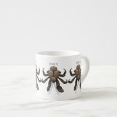 Tasse Expresso Illustration du crabe de coco (Devant droit)