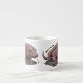 Tasse Expresso Illustration du dragon de Komodo (Devant)