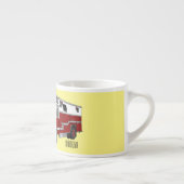 Tasse Expresso Illustration du moteur à incendie (Droite)