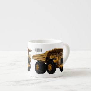 Tasse Expresso Illustration d'un camion à grande échelle
