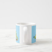 Tasse Expresso Illustration d'un dimétrodon vert mignon (Dos)