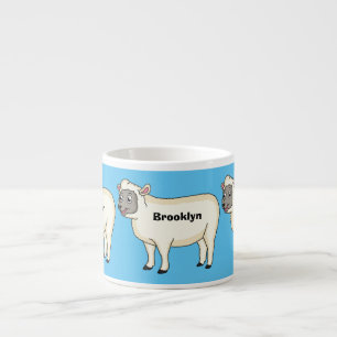 Tasse Expresso Illustration d'un mouton joyeux