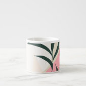 Tasse Expresso Illustration Plante Abstraite Formes de verdure ro (Devant)