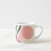 Tasse Expresso Illustration Plante Abstraite Formes de verdure ro (Droite)