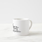 Tasse Expresso Illustration vintage de chèvre domestique - (Devant droit)