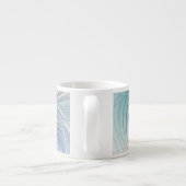 Tasse Expresso Imaginaire Floral, Fleur Fractale Abstraite coloré (Dos)