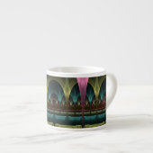 Tasse Expresso Imaginaire spécial Motif Abstrait coloré Fractal (Devant droit)