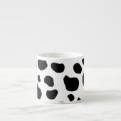 Tasse Expresso Impression De Vache, Spots De Vache, Noir Et Blanc (Devant)