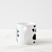 Tasse Expresso Impression De Vache, Spots De Vache, Noir Et Blanc (Dos)