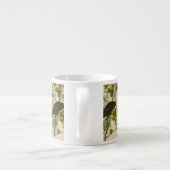 Tasse Expresso Impression d'oiseau Grackle violet d'Audubon Botan (Dos)