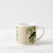 Tasse Expresso Impression d'oiseau Grackle violet d'Audubon Botan (Droite)