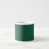 Tasse Expresso Impression en fibre de carbone vert sarcelle (Devant)