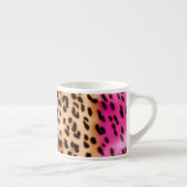 Tasse Expresso Impression léopard or rose (Droite)