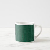 Tasse Expresso Impression turquoise en fibre de carbone verte (Droite)