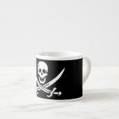 Tasse Expresso Indicateur Jolly roger Pirate (Devant droit)