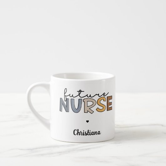 Tasse Expresso Infirmière future | Cadeau étudiant de l'école de (Gauche)